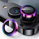 WSKEN for Z Flip 7 Camera Lens Protector Case Cover - Ultra HD Anti-Reflective Tempered Metal Glass Anti Scratch Rear Camera Screen Protector Film for Samsung Galaxy Z Flip 7 5G Accessories,Colorful