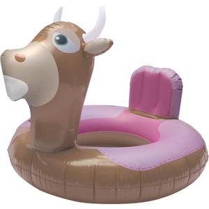 NPW Drinking Buddies Bull Pool Float Ring Inflatable Pool Float Rodeo Western Cowgirl Summer Adult Pool Toy FA-Bull-Lous Pool Floats for Adults, Last Rodeo Bachelorette Pool Decorations