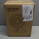 2-in-1 Heater Fan Combo, Portable Cooling Desk Fan with 60 Oscillation for Indoor Use, 1500W Portable Space Heater for Bedroom Office, Tip-Over Protection,Valentines Day Gift (Classic White)