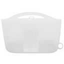 Silicone Microwave Steam Sterilizer Bag for Baby Reusable Quick Sterilizing Bag for Bottles Breast Pump Parts Toddler Accessories Great for Travel - 2000ml White