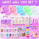 Jimcii Nano Tape Bubble Kit with Purple Box, Squishy Making Maker Kit, Birthday Gifts Toys for 4 5 6 7 8 9 10 11 12 Year Old Girls Girl, Kids Toys for Girls 4-6 6-8 7-8 8-10 10-12