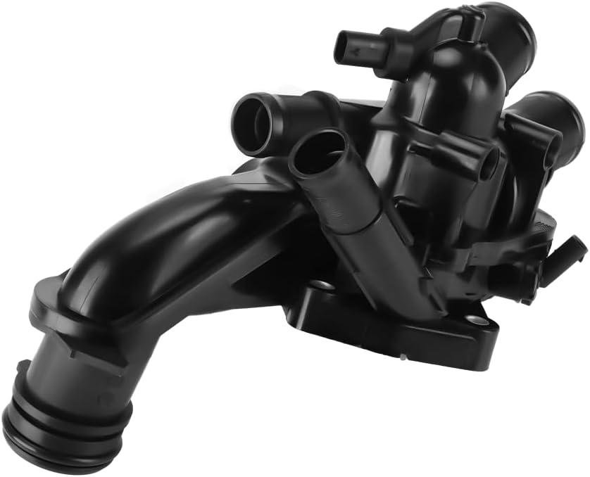 Engine Coolant Thermostat Housing Assembly - Compatible for Mini Cooper Paceman 1.6L L4 - Gas 2013-2016, for Mini Cooper Countryman 1.6L L4 - Gas 2011-2016 - Replace Part 11538674895