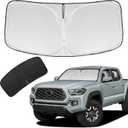 for Toyota Tacoma 2016-2023 2024 2025 2026 Sun Shade Sunshade Windshield Cover - 4 Layers Front Window Shade Custom Fit Tacoma 2Dr 4Dr Pickup Sun Visor 240T Shade Blocks UV Rays Car Accessories