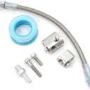 MSCRP LS Cylinder Head Coolant Steam Port Crossover Body Bypass Hose Kit Compatible with All GM LS Series LS1 LSX LM7 LR4 LQ4 LS6 L59 LQ9 LM4 L33 Engines