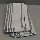 Homaxy Premium Kitchen Towels 18x 28, Large Cotton 380 GSM Kitchen Hand Towels, Stripe and Terry Dish Towel, Highly Absorbent Tea Towel Set with Hanging Loop, 8 Pack, Grey