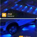 DetarZinLED Blue Solar Lights for Outside,8 Pack Solar Deck Lights Outdoor Waterproof LED,Blue Step Light for Outside,Dock Light Solar Powered Waterproof for Deck,Steps,Dock,Driveway,Stair,Path