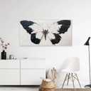 Tarfupth Black and White Butterfly Wall Art for Living Room Hand Painted Butterfly Oil Painting Texture Pictures Large Artwork for Bedroom Office Kitchen Room Aesthetic Decoration 20"x40", 20L" x 40W"