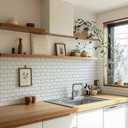 10 Sheets Thicker Design Peel and Stick Backsplash, 12"x12" Peel and Stick Wall Tiles, Subway Look Marble Tiles Backsplash for Kitchen and Bathroom, White