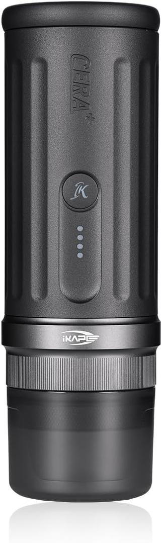 IKAPE KAPO K2 Portable Espresso Machine with Bl uetooth APP Connect & 51mm Bottomless Basket, Electric Coffee Maker 20 Bar Pressure, for Home, Travel, Camping