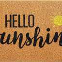 Welcome Doormat Rug Door Mat Front Door Rug for Home Indoor Holiday Decoration 18 x 30 inch(Sunshine)