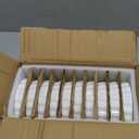 Foraineam 10 Pack 8 Oz Creme Brulee Ramekins, 6 Inch Round Fluted Quiche Dishes, Porcelain Pie Pan Shallow Baking Dish Oven Safe for Baking Souffle, Apple Pie, Quiche, Tart