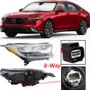 8 Wires Front Headlamp Headlight Connector Wiring Harness Pigtail Plug for 2017-2022 Honda CR-V 2018-2022 Accord Replaced OE 7283-2764