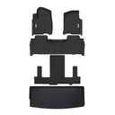 Tesson Floor Mats & Trunk Mat for Nissan Murano 2025 2026,All Weather Protection Accessories Custom Full Set Liners Include 1st & 2nd Row Automotive Floor Mats TPE Winter Slush Car Liner Black