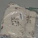 Brown Floral Farmhouse Vintage Linen Shower Curtain, French Country Shower Curtains for Bathroom, 72Wx72H