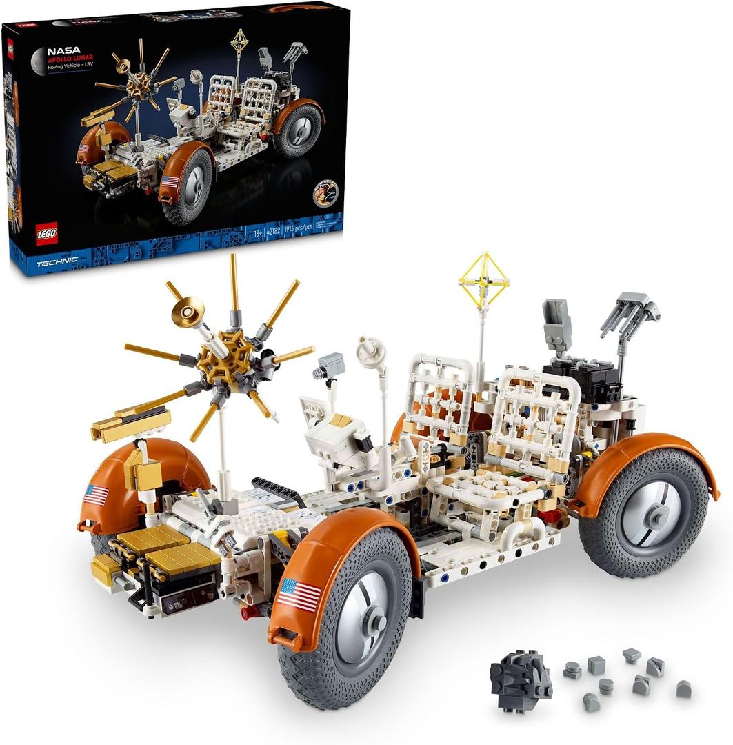 LEGO Technic NASA Apollo Lunar Roving Vehicle LRV Building Set - Craft Kits for Adults, Ages 18+ - Building Set of Space Rover with Authentic Details - Gift for Birthdays - 42182
