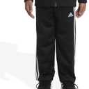 adidas Boys Iconic Tricot Jogger Track Pants (Black, L)