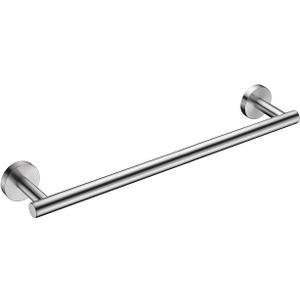 Nolimas Brushed Nickel Bath Towel Bar Single Bars Towel Rack Rod Classic Wall Mounted SUS304 Stainless Steel Bathroom Towel Holder Toilet Kitchen Towel Shelf Single Layer,18 inches