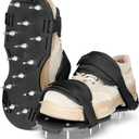 Spike Shoes for Epoxy Flooring Epoxy Shoes with 3/4" Short Spikes for Garage Floor Epoxy, Epoxy Floor kit tool, Garage Floor Epoxy Kit, Epoxy Garage Floor Coating Kit, 1 Pair (Black) (Blue)