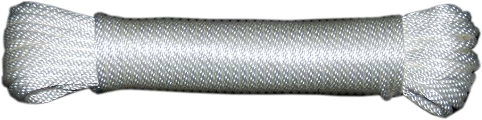 T.W Evans Cordage 44-030 3/32-Inch Solid Braid Nylon Rope 50-Feet Hank