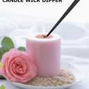 5 IN 1 Candle Wick Trimmer, Electric Candle Lighter Rechargeable, Candle Snuffer, Candle Wick Cutter, Candle Wick Dipper Accessory Candle Making Kit,with Storage Tray Plate for Gifts Candle Lovers