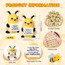 Gejoy 25 Pcs Mini Rubber Toys Positive Gifts Mini Decorations and Encouragement Birthday Motivational Gifts for Colleague Staff Teacher (Bee)