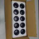 Glasseam Candle Sticks Holder Decor: 10 Pcs Ribbed Blue Glass Candle Holder Modern Fluted Taper Candle Holders Bulk for Table Centerpiece Wedding Decorations Dinner Party Home Decor