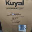 Kuyal Office Chair Mat for Carpet, 32x48 Clear Heavy Duty Computer Chair Mat, Under Desk Protector Carpeted Floors Mat, Easy Chair Movement,Ship Flat