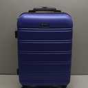 Rockland Melbourne Hardside Expandable Spinner Wheel Luggage, Blue, Carry-On 20-Inch
