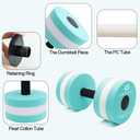 Aquatic Exercise Dumbell Set of 2 - Water Aerobic Exercise Foam Dumbbells Pool Resistance Fitness Equipment for Weight Loss