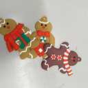 Gingerbread Man Ornaments 12pcs Gingerbread Christmas Decorations for Tree, Cute Hanging Plastic Gingerbread Figurines Ornaments for Christmas Tree, Home Decor Living Room Kids Birthday Party Supplies