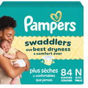 Swaddlers Newborn Diapers, Size Newborn (up to 10 lbs), 84 Count, Fragrance Free, Hypoallergenic, Absorbent, Pediatrician Recommended, Skin Safe