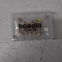 18K Gold Plated Stopper Beads 8x4mm 20pcs Rondelle Insert Silicon Length Adjust Spacer Beads for Jewelry Making Findings