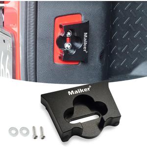 MAIKER Aluminum Tailgate Stopper Limiter Anti-Abnormal Noise Reduces Tailgate Sinking Compatible with 2007-2017 Jeep Wrangler JK