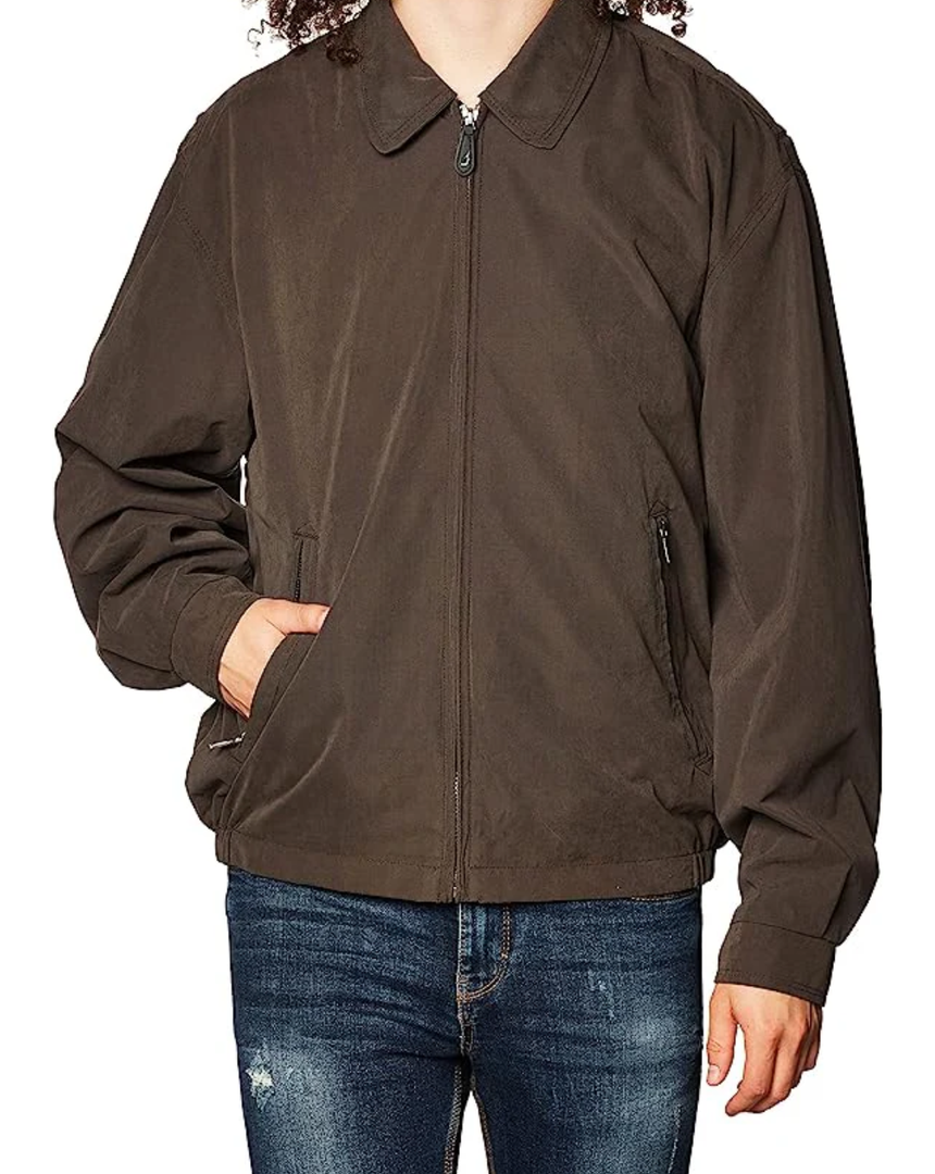 Mens Auburn London Fog Golf Zip-Front Jacket Large