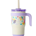 Reduce 14oz Coldee Vacuum Insulated Stainless Steel Straw Tumbler Mermaids: Kids Leakproof Drinkware