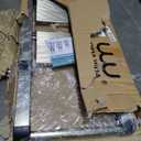 WOA WOA 4 Step Ladder, Ladders for Home, Anti-Slip Pedals, Aluminum Step Stool Foldable, Lightweight to Move, Ease of Storage, Reach 9ft for Closet Kitchen Library, Hold 300lbs - Gold