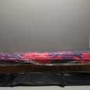 9 FT Folding Gymnastics Beam Foam Balance Floor Beam - Extra Firm - Suede Cover - Anti Slip Bottom with Carry Bag for Kids/Adults Home Use (PinkPurple-Camo)