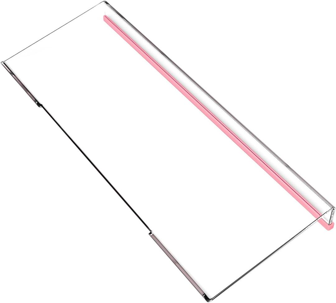 WINFFOR Comfortable Computer Keyboard Stand - Ergonomic Keyboard Riser Acrylic Tilted Keyboard Holder for Easy Typing&Working at Home Office - Fits All Keyboard Sizes - 17'' Wide (Crystal Clear)