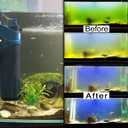 COOSPIDER Fish Tank Filter U-V JUP-02 Submersible Aquarium Filter Green Clean Machine 132gph for 20-60 Gallon Small Fish Tank Internal Pump for Turtle Tank, Air Supply & Oxygen Enhancement