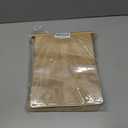 Roppolo 50 Pcs 8.6 Inch Bread Bags with Tin Tie, Large Loaf Bags Made Of Brown Cotton Paper, Storage Packing Bag with Clear Window for Bakery, Cafe, Homemade Bread