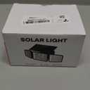 2500LM Solar Lights Outdoor with Motion Sensor,3 Head 270 Wide Angle Street Area Lights,IP65 Waterproof Security Lighting with 3 Modes(Non-Remote,1 Pcs)