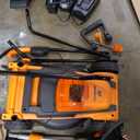 LawnMaster 20VMWGT 24V Max 13-inch Lawn Mower and Grass Trimmer 10-inch Combo with 2x4.0Ah Batteries and Charger