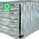 Molly Mutt I Don't Like Mondays Dog Crate Cover, 100% Cotton Canvas Cover with 2 Roll-Up Panels, Ideal for Dog or Cat Crate, Durable, Washable, and Free of Harmful Chemicals, 42" x 28" x 31"