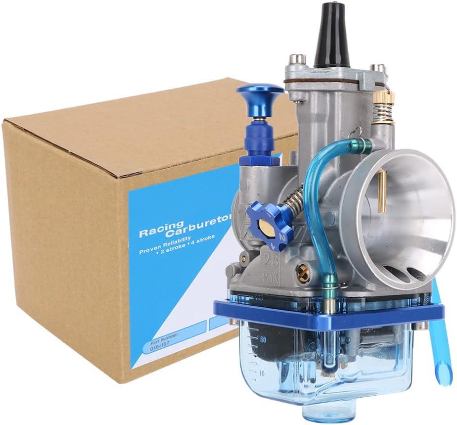 JFG RACING PWK 28MM Carburetor,28MM Carburetor Carb Universal for 75CC 80CC 90CC 110CC 125CC Racing ATV Parts Quad Go Kart Dirt Pit Bike Motorcycle Scooters (XX-Small)