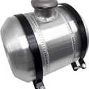 JSD 2 Gallon 8 x10" Spun Aluminum Gas Tank 1/4 NPT Outlet Center Fill Fuel Tank