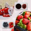 Double Compartment Condiment Container with Lids, Mini Plastic Snack Containers,BPA Free,Microwave Safe,Leakproof Food Storage, To Go Food Containers,Take Out Sauce Container (100)