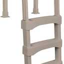 Snap-Lock Deck Ladder for Above-Ground Swimming Pools in Taupe – 60-in Max Height