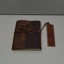 HLC Leather Journal Notebook6x8 in- Vintage Leather Bound Journals Handmade Rustic Finish Book for Men and Women Unlined Leather Craft Paper 300 Pages, Diary Pocket book To Write In