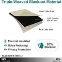 ChrisDowa Grommet Room Darkening Curtains for Bedroom and Living Room - 2 Panels Set Thermal Insulated Blackout Curtains (Beige, 38W x 45L)