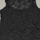 QINSEN Womens Lace Trim Square Neck Sleeveless Tank Tops Double-Layer Slim Fit T Shirt Crop Tops (Small, Black)